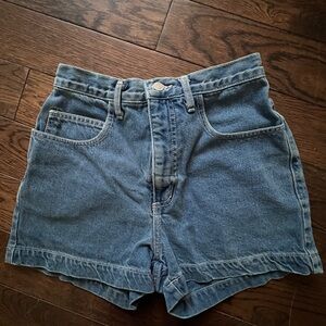 Vintage 90s guess denim high rise shorts